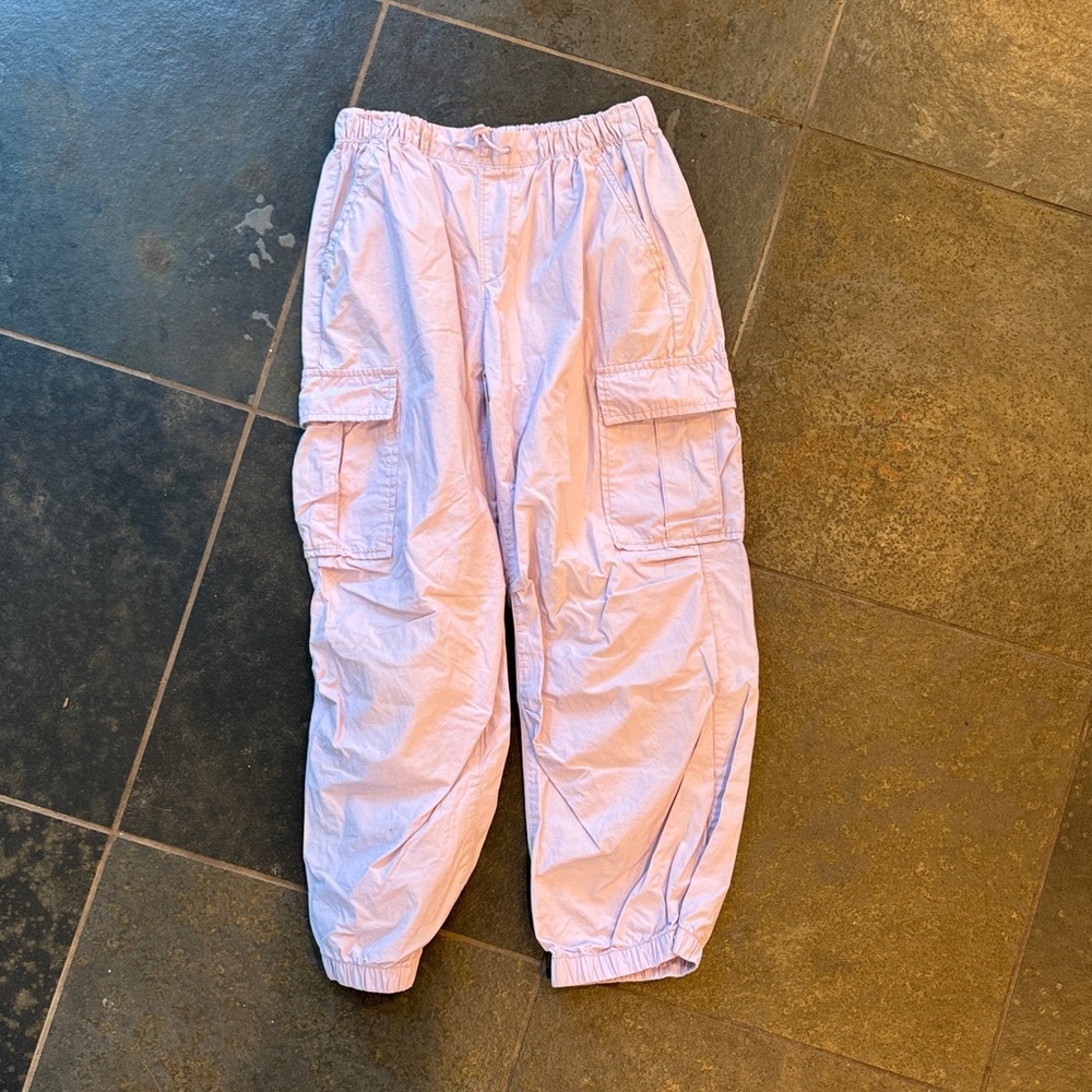 Kids lavendar lightweight Cargo Pants